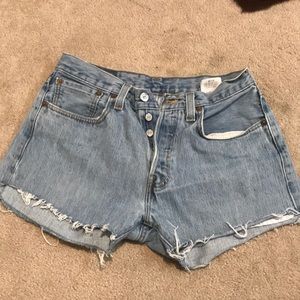 Women’s Levi 501 cut offs